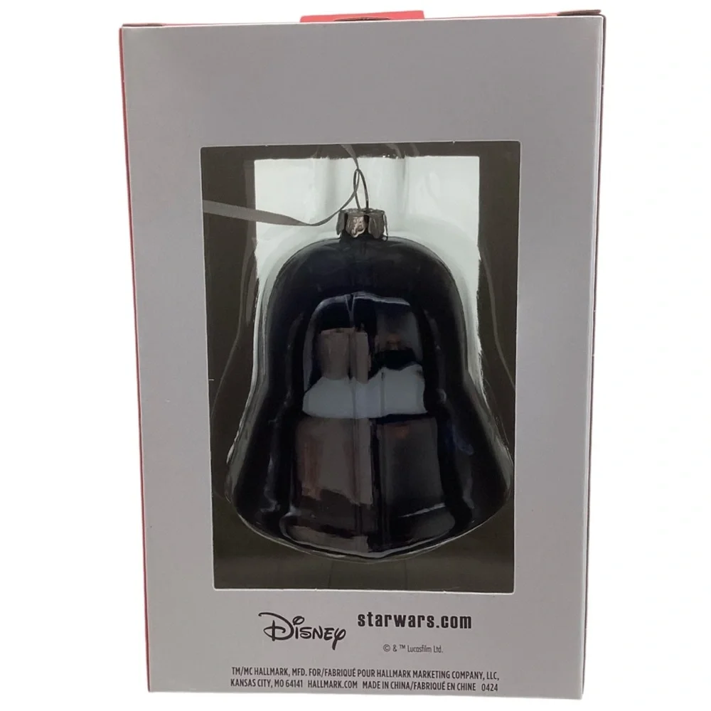 Hallmark Star Wars “Darth Vader Helmet” Blown Glass Christmas Ornament (NWT)